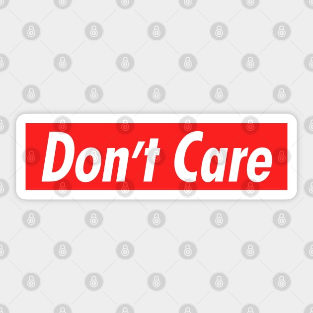 Don't Care Sticker by NotoriousMedia